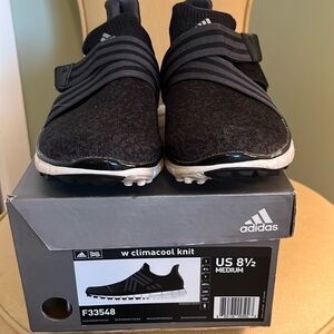 ADIDAS CLIMACOOL KNIT GOLF SHOES WITH VELCRO CLOSURE